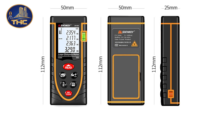 Hình ảnh thước do laser SNDWAY 50m
